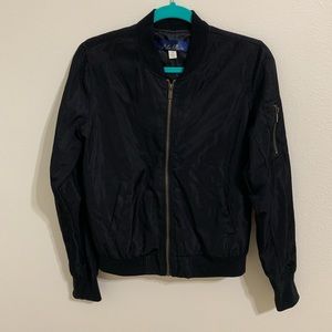 Black Bomber Jacket: Francescas